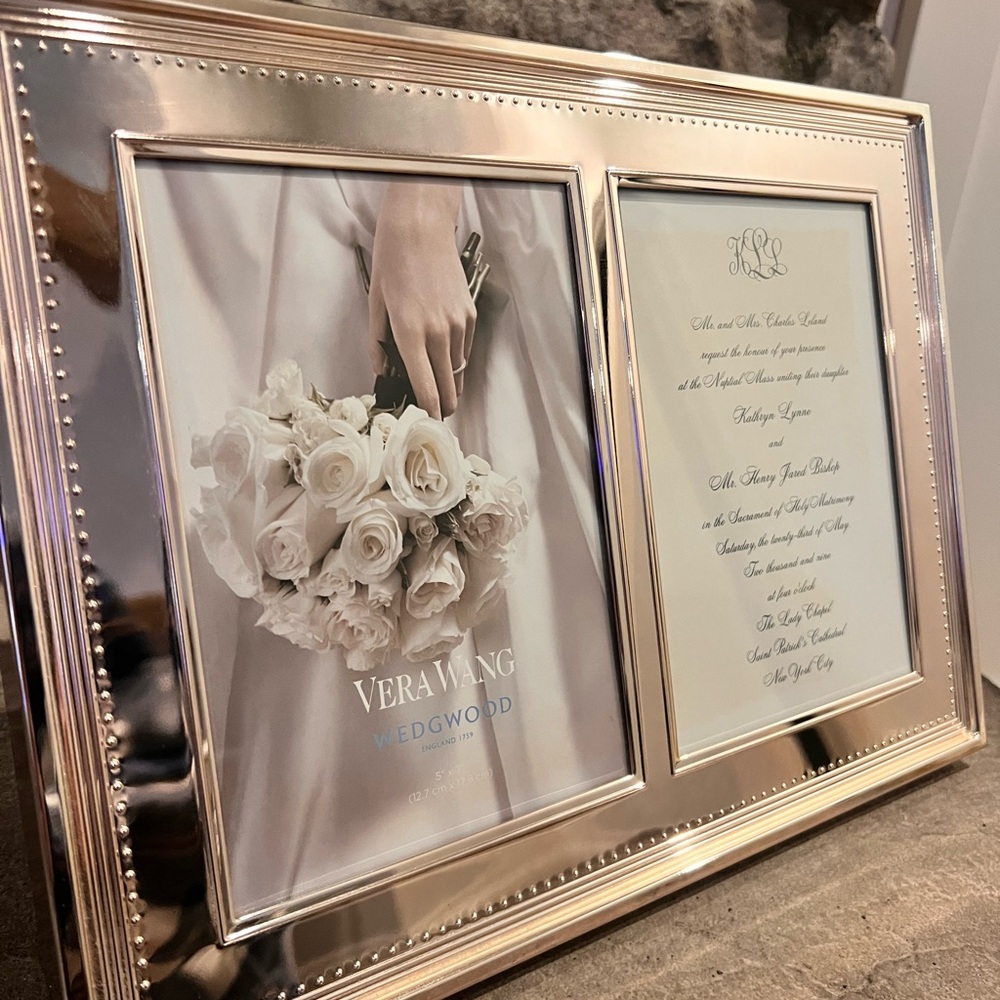 Silver Vera Wang double Photo Frame